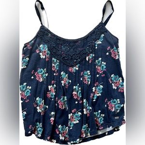 Aeropostale Floral Lace Camisole Top | Medium